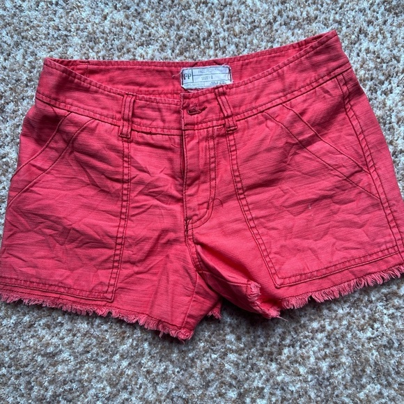 Free People Pants - Free People Shorts Womens Size 0 Fly Fray Hem Front and Back Pockets
